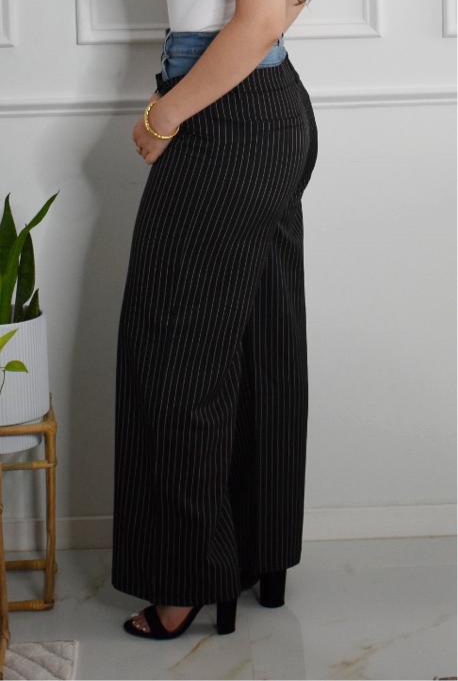PINSTRIPED DRESS PANTS