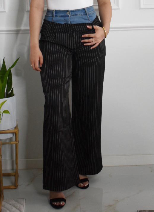 PINSTRIPED DRESS PANTS