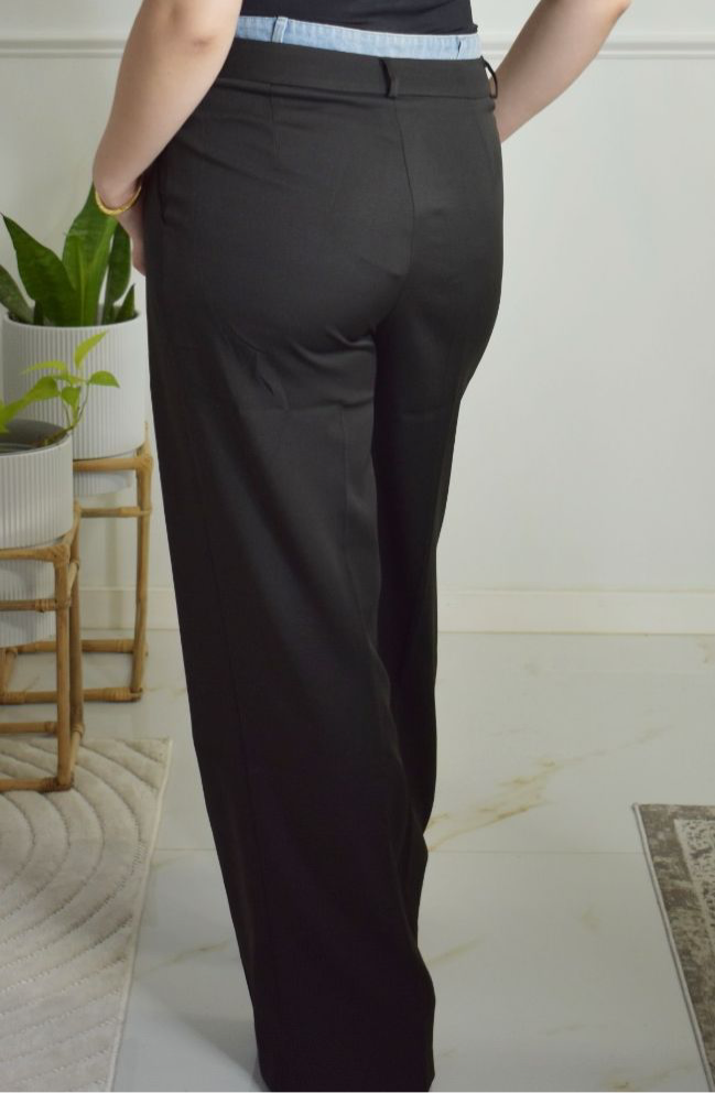 DENIM WAIST PANTS