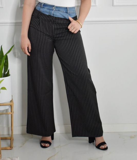 PINSTRIPED DRESS PANTS