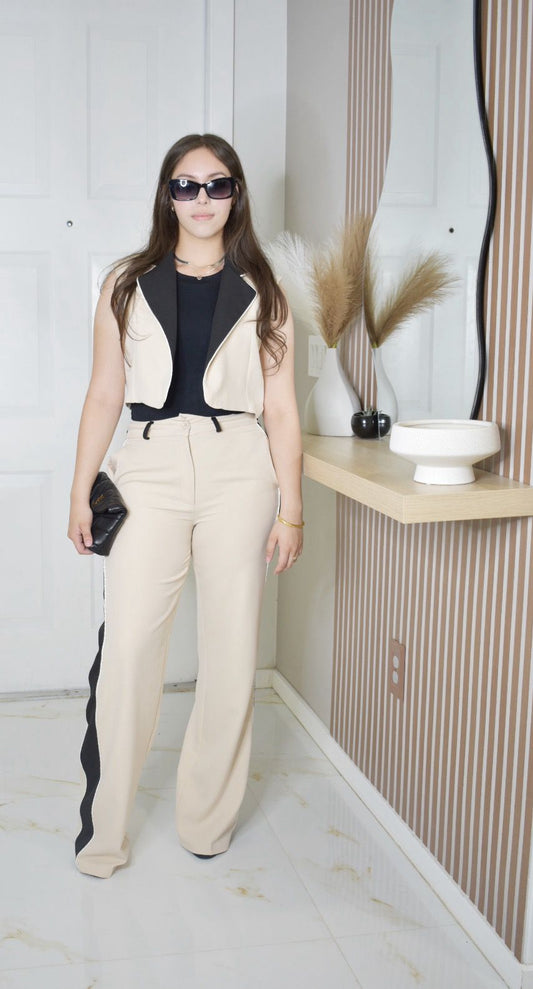 CROPPED VEST SUIT