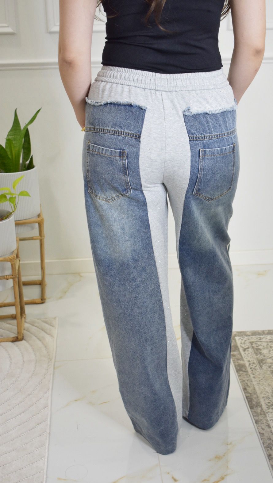 SWEAT DENIM PANTS