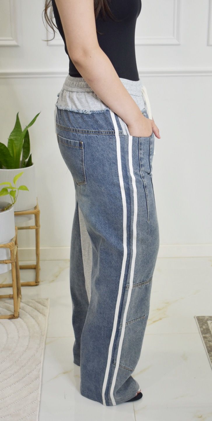 SWEAT DENIM PANTS