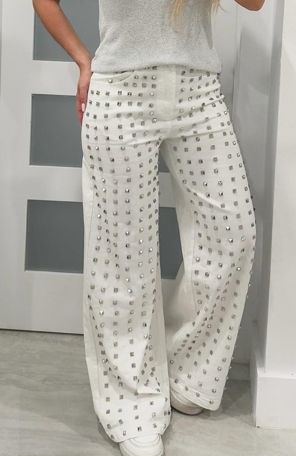 STUDDED DENIM